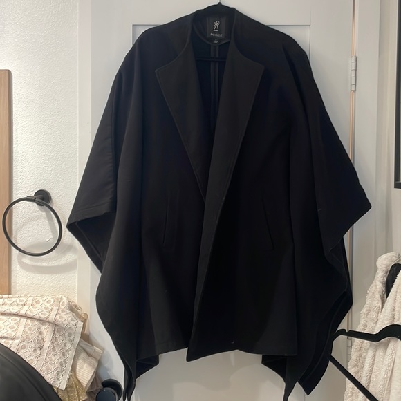 Jackets coats rachel zoe black cape coat poshmark